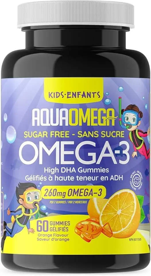 Omega 3 Supplements Gummies, Fish Oil Omega 3, Tasty Omega 3 Gummy Supplement - High EPA Gummies Blueberry - Kansas Nuitrition - HNZSDS