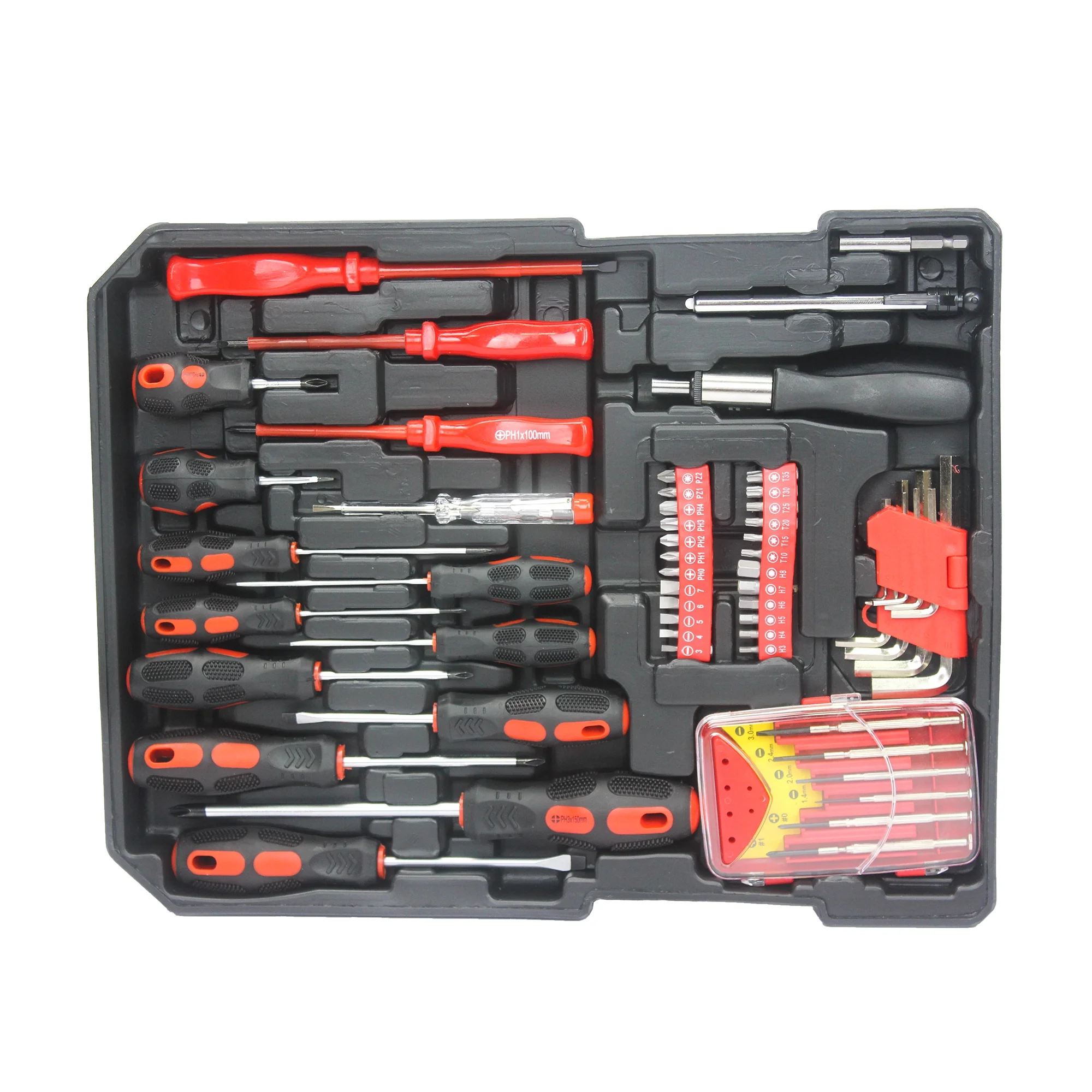 iRerts 899PCS Tool Set, White Hand Tool Box with 4 Layers of Toolset and Wheels, Household Tool Kit with Rolling Tool Box