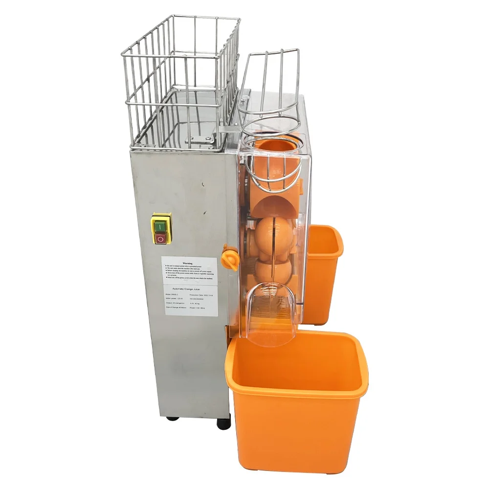 Techtongda Commercial Orange Juice Extractor Automatic Orange Squeezer Grapefruit Juicer Extractor Juice Press Machine