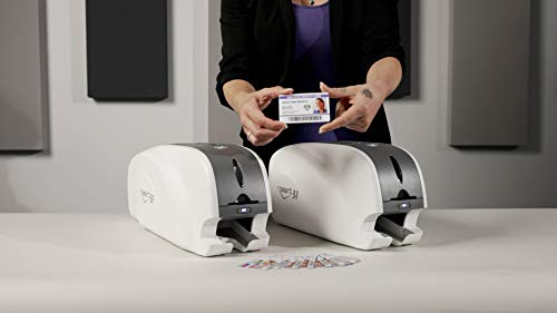 IDP SMART-21S ID Card Simplex Printer Bundle with PC Only Software, USB Camera, 100 Print YMCKO Color Ribbon, and 100 PVC Cards