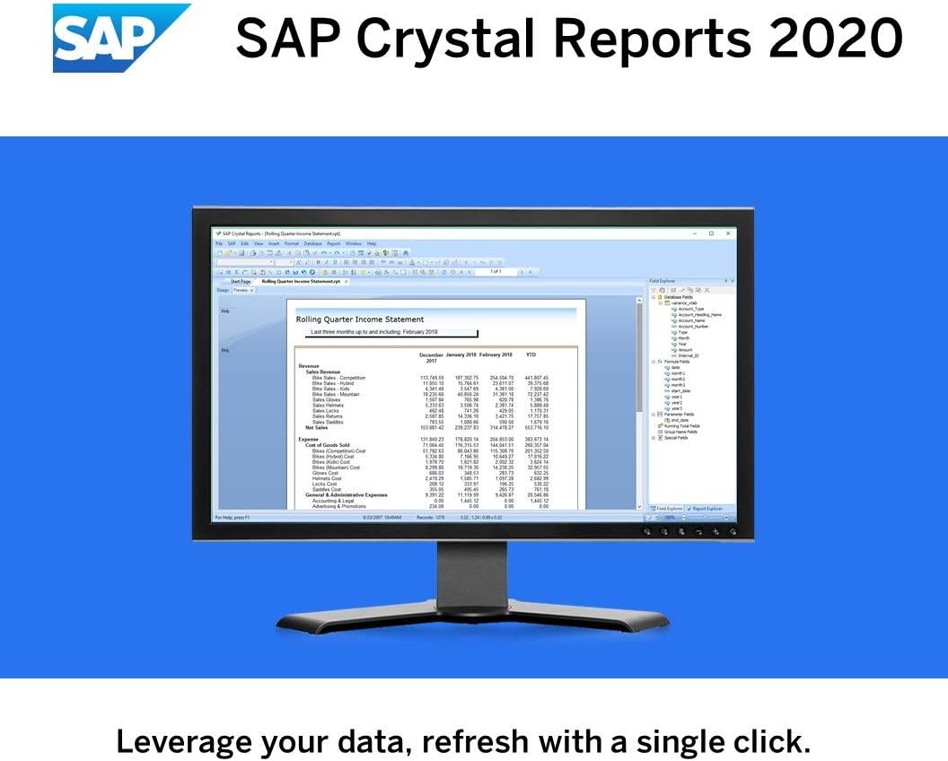 SAP Crystal Reports 2020 Reporting Software [64-Bit] [PC Download]