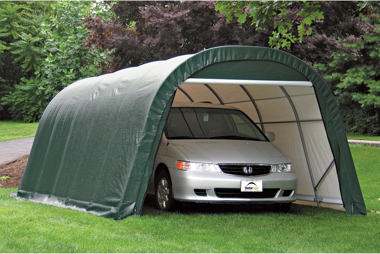 ShelterLogic 71342 Green 12'x20'x8' Round Style Shelter