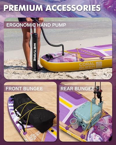 11'6"x35" Inflatable Paddle Board, 450lbs Extra Wide Stand Up Sup Board for Adults