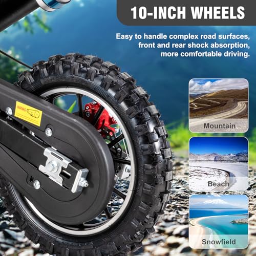 40cc 4-Stroke Dirt Bike for Kids, Gas Powered Off Road Motorcycle Mini Bikes with Speeds up to 25 MPH for Uphill and Off-Road Conditions Pull Start