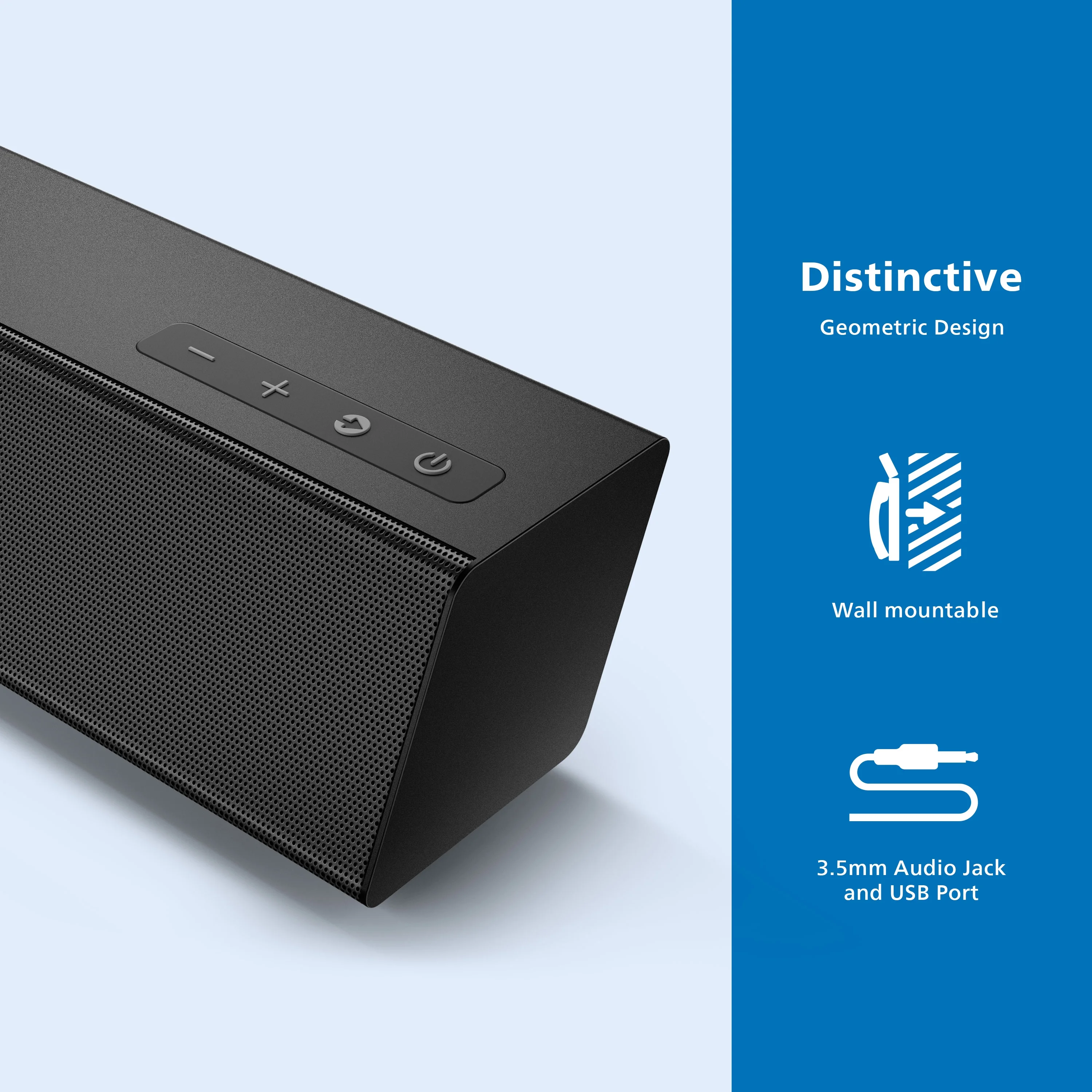 Philips B5306 2.1 Channel Soundbar with Wireless Subwoofer