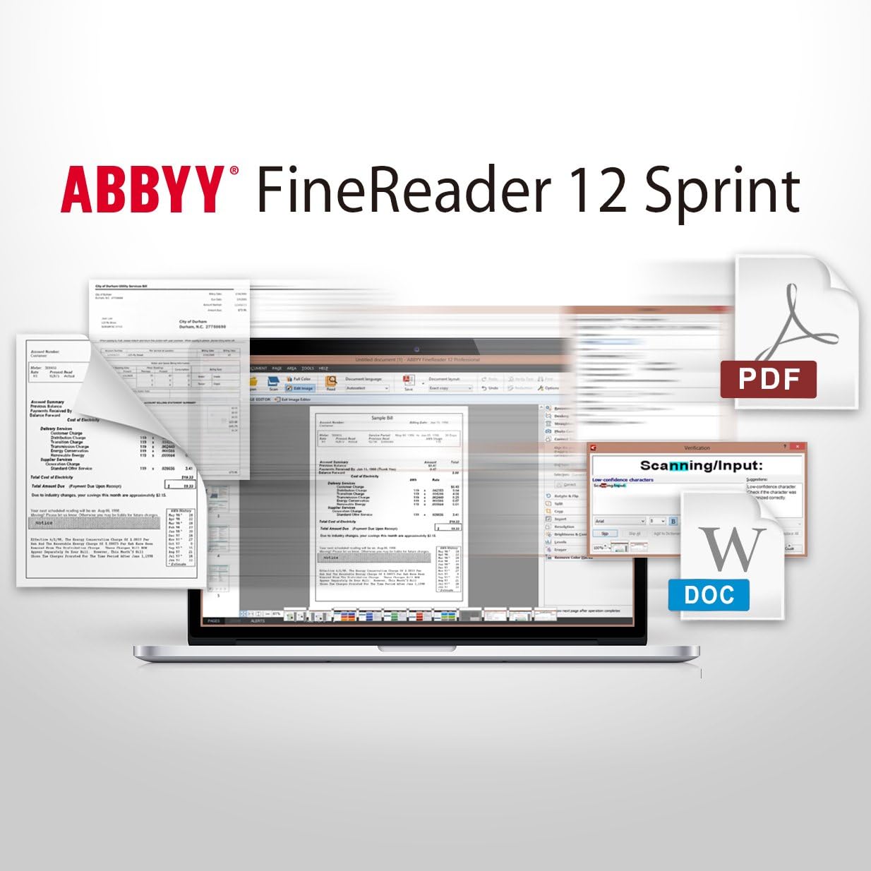 Plustek PS30D duplex Document Scanner: with 50 Sheet Auto Document Feeder (ADF) and searchable PDF function by Abbyy OCR. Support Mac and PC
