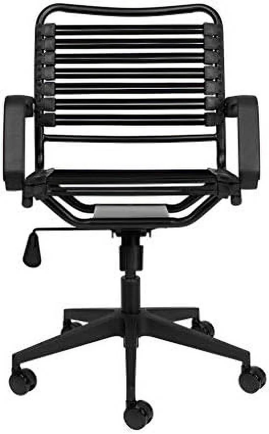 RUNFAYBIU Laura Davidson  Chair for Office Task  with  Elastic Bungie Straps  Rolling  Adjustable Height and Arm  Made of Polyester  Alloy Steel and