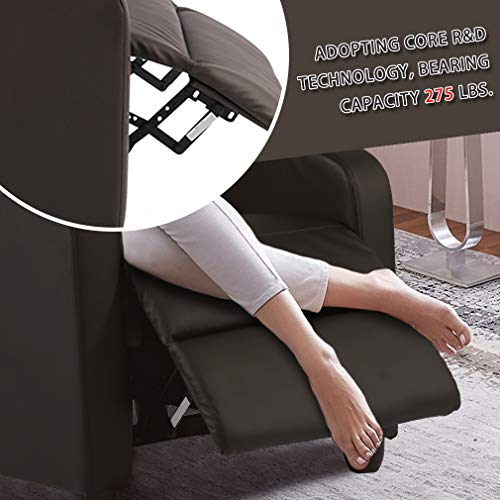 BestMassage | Recliner Chair | with 2 Point Massage Function | Black | with Lumbar Support, Adjustable Push Back, Wide Armrests