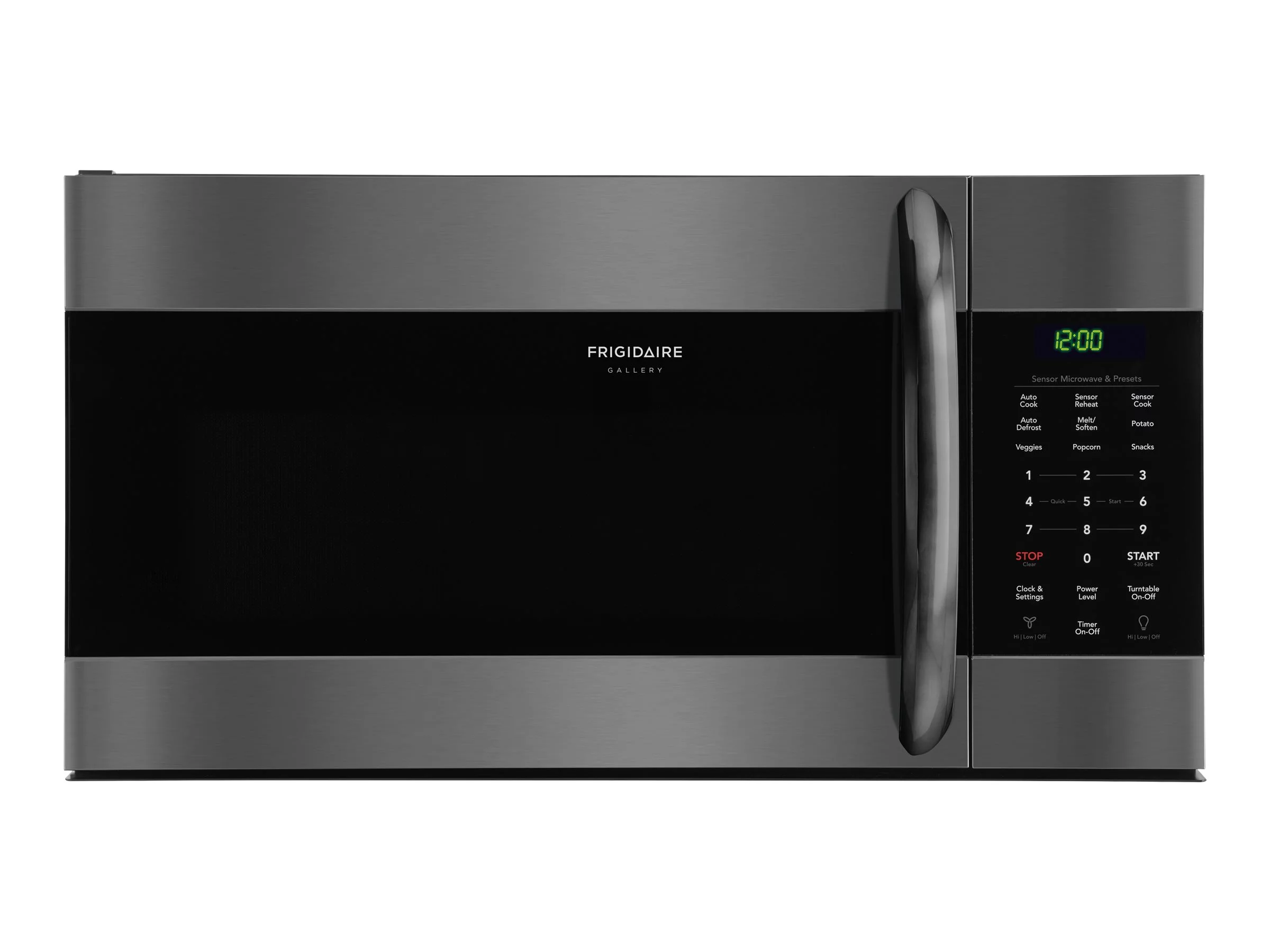 Frigidaire FGMV176NTD 30 Gallery Series Over the Range Microwave with 1.7 cu. ft. Capacity Sensor Cook SpaceWise Rack in Black Stainless Steel