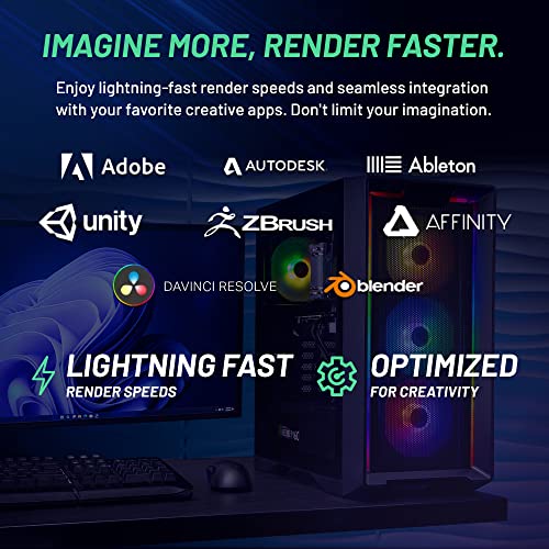 Skytech Nebula Gaming PC Desktop, Ryzen 5 5600 3.5 Ghz (4.4GHz Turbo Boost), NVIDIA RTX 3050 6GB GDDR6, 1TB SSD, 16GB DDR4 RAM 3200, 650W Gold PSU