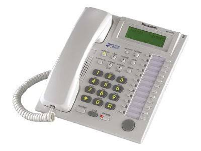 Panasonic KX-T7737-R Hybrid System Corded Telephone with Talking Caller ID