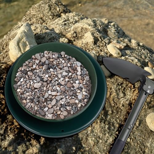 3 in 1 Highbanker Gold Panning Kit, Deformable 50" Folding Gold Sluice Box, Portable Mining Equipment for Adults, 34pcs Includes Gold Pan