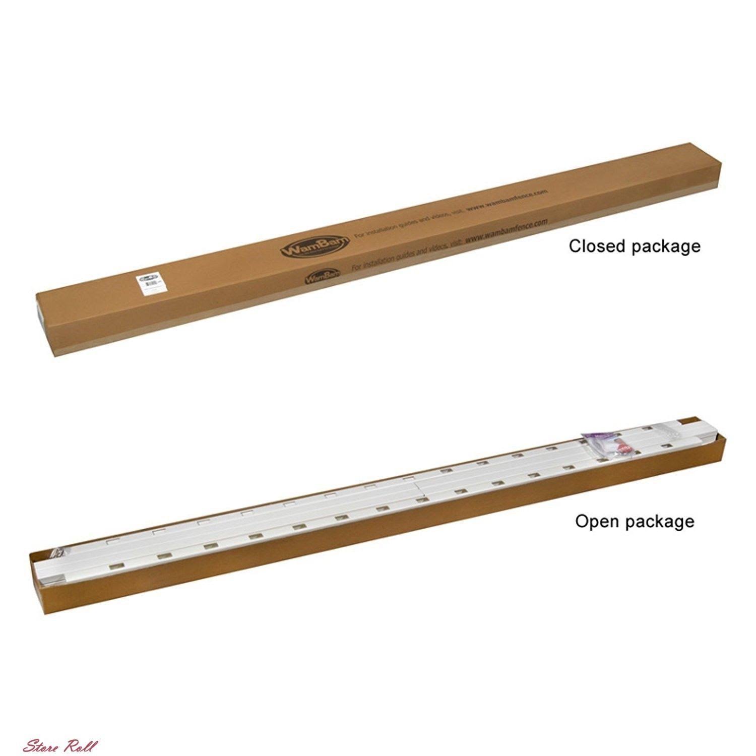 4 ft. H x 7 ft. W Premium Vinyl Yard and Pool Fence Panel with Post and Cap