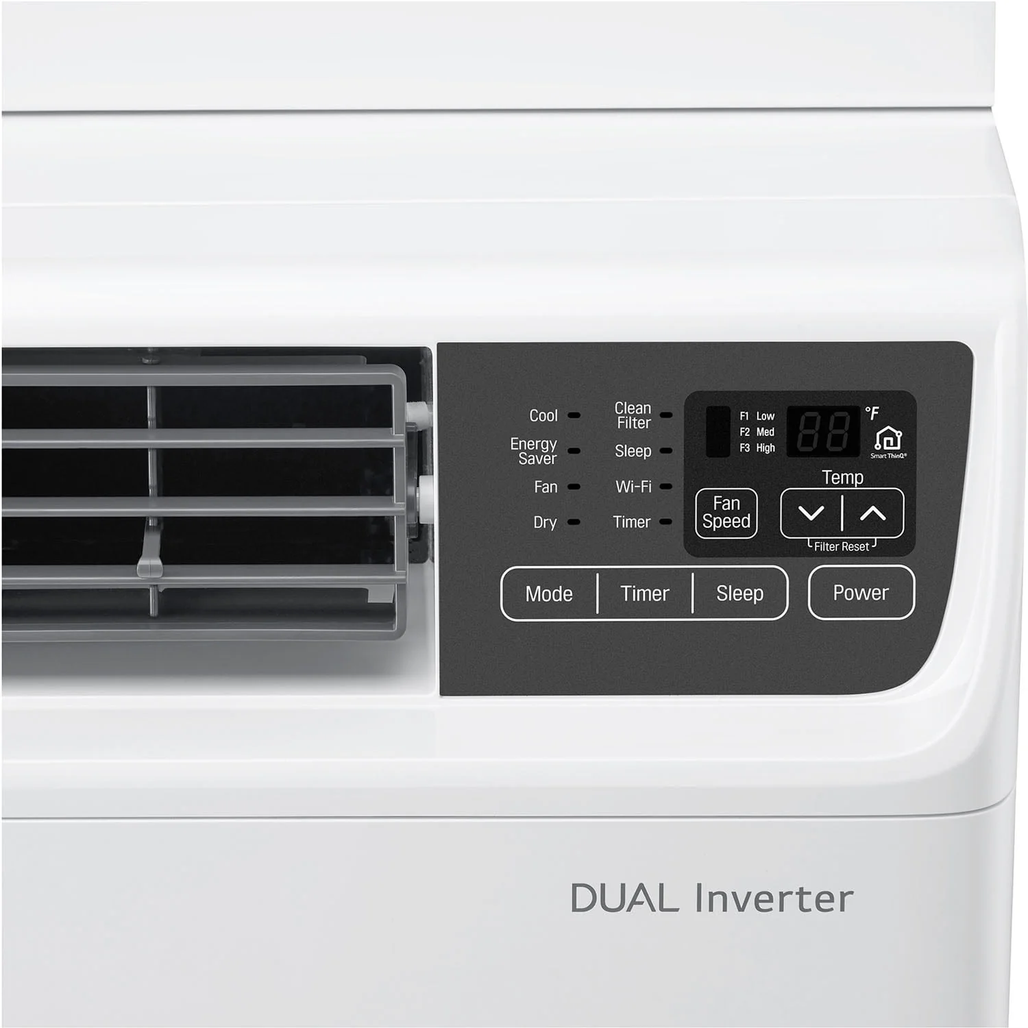 LG Energy Star 9,500 BTU 115V Dual Inverter Window Air Conditioner with Wi-Fi Control