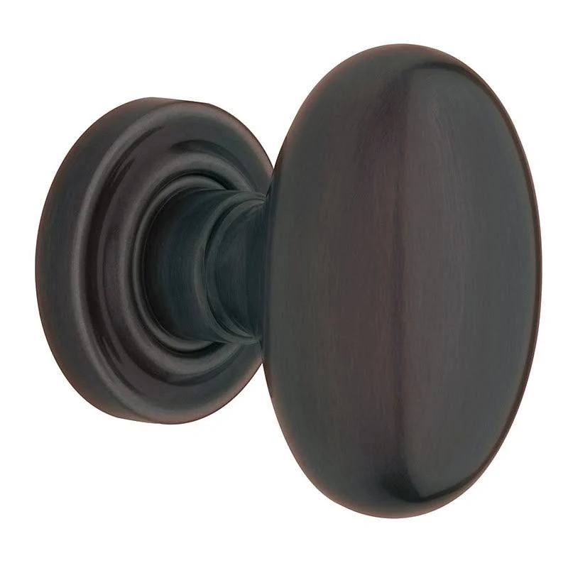 Baldwin Egg Knob, 5048 Rose Half Dummy Polished Brass