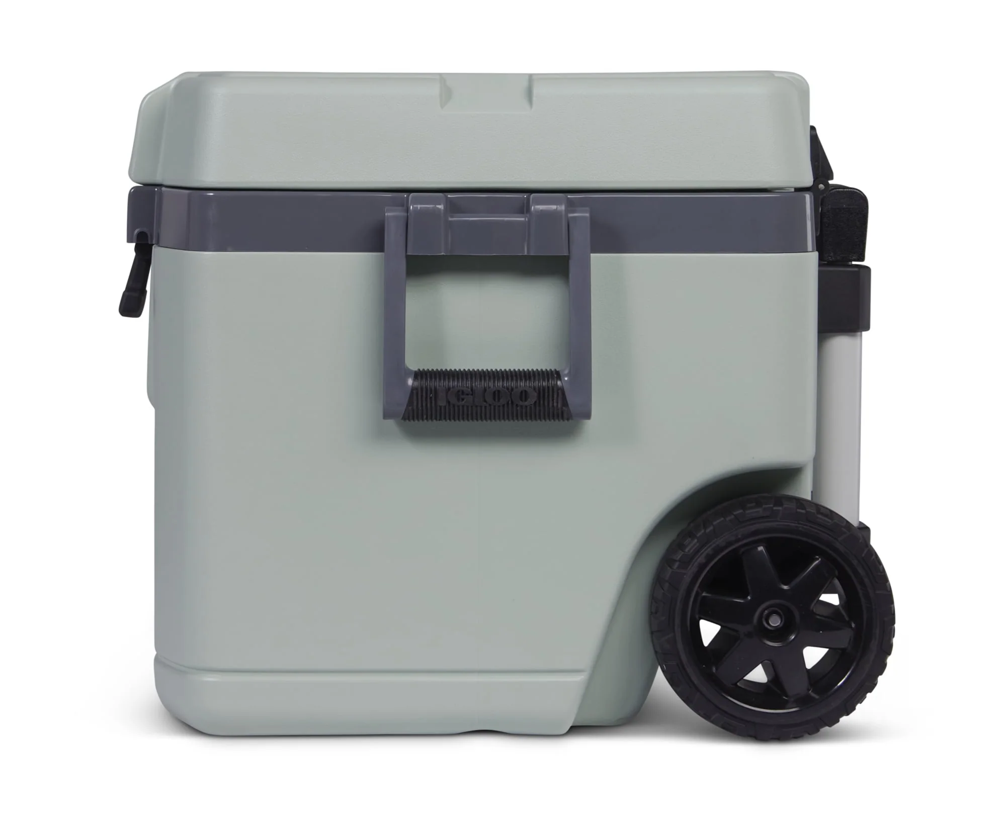 Igloo Overland 52 QT Ice Chest Cooler with Wheels, Gray (26 x 19 x 16)