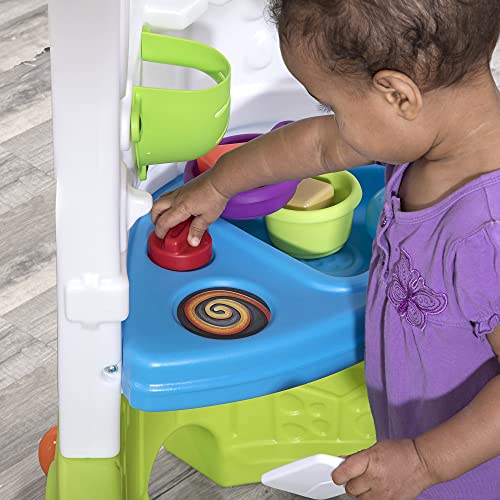 Step2 Toddler Corner House, Kids Playhouse, Indoor/Outdoor Playset, Play Gym with Kitchenette, Includes 15 Piece Toy Accessories