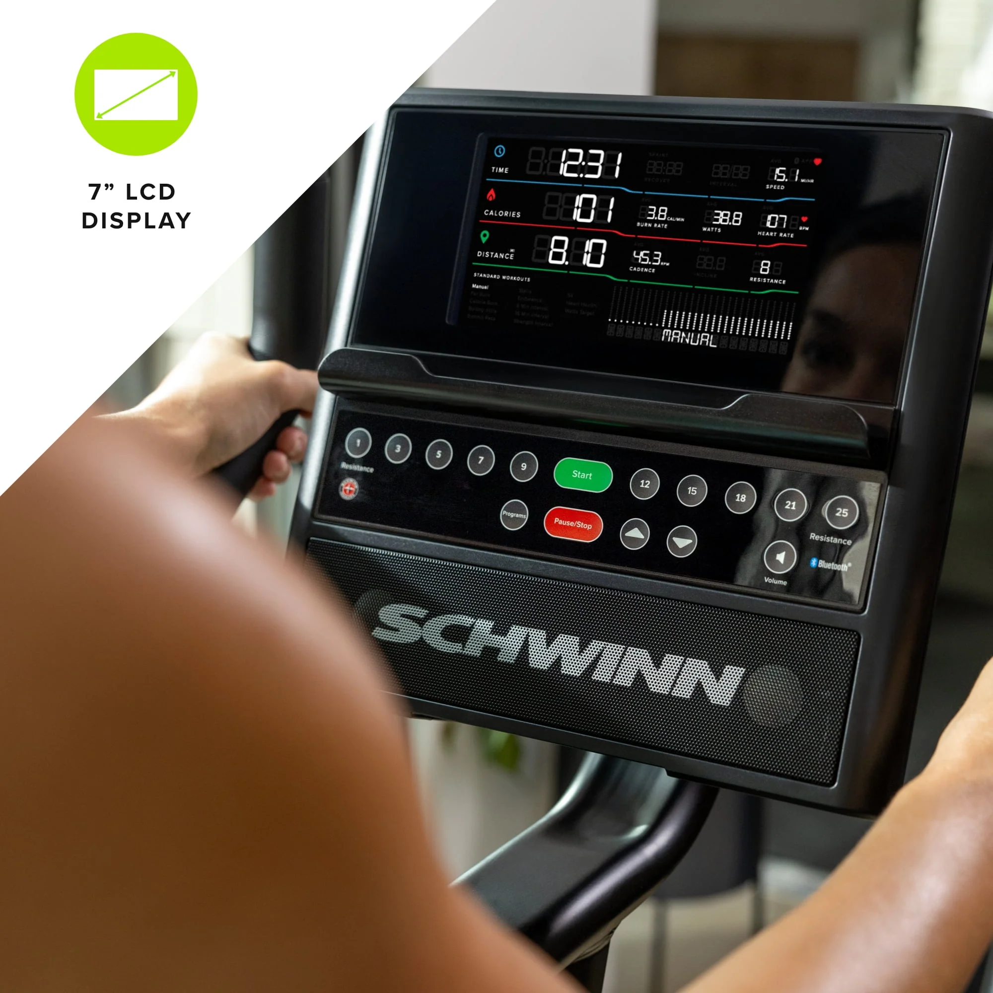 Schwinn 190 Upright Bike, Free 2-Month JRNY Membership