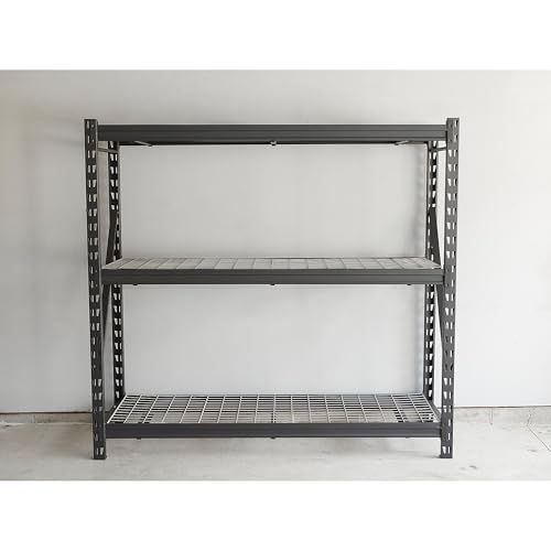 Ironton 4-Tier Industrial Steel Shelving Unit, 8,000-Pound Load Capacity, Garage Storage Rack, 77" W x 24" D x 72" H