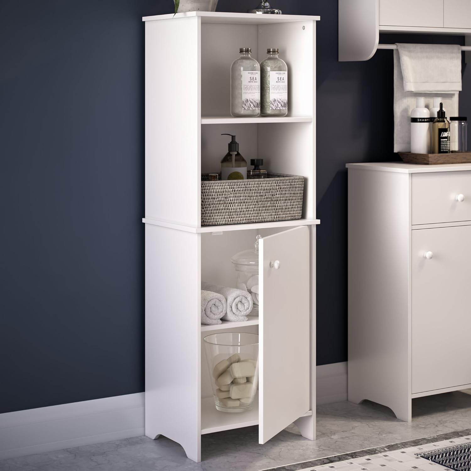 RiverRidge Medford Floor Cabinet, One Size, White