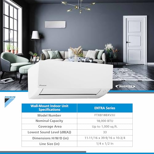 Daikin Entra Series Ductless Mini Split Heat Pump System Installation Kit and Wall Mounting Bracket