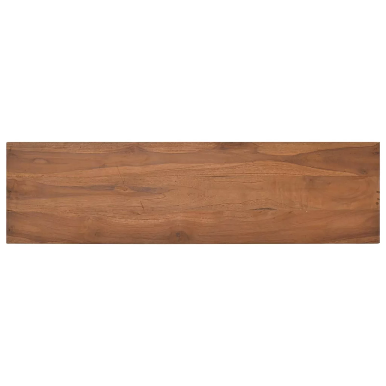 Walmeck TV Cabinet 43.3"x11.8"x19.7" Solid Teak Wood