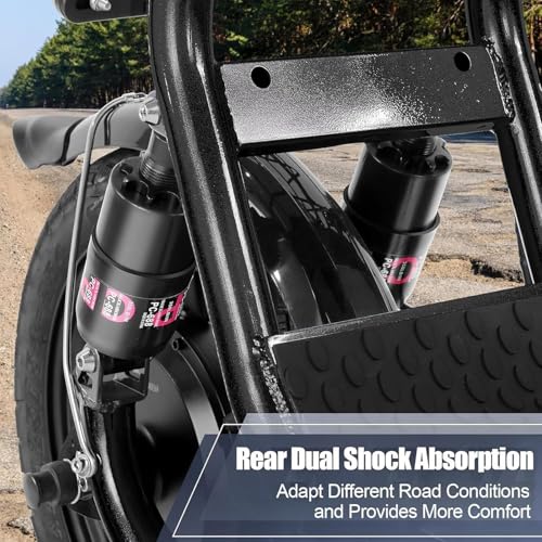 Caroma Peak 500W/800W/1200W Electric Scooter with Seat, Max 15/20/30Miles Range&20MPH