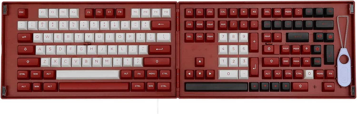 EPOMAKER AKKO Psittacus 157 Keys Double-Shot PBT Cherry Profile Full Keycaps Set, with Custom Storage Box for Mechanical Keyboard Replacement