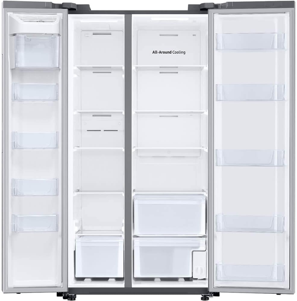 SAMSUNG RS28A500ASR 28 Cu. Ft. Stainless Steel Side-by-Side Smart Refrigerator