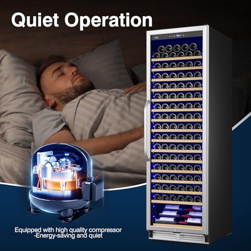 Cigar Electric Humidor, 35L 250 Counts Large Capacity Thermostatic Electric Cigar Cooler Cabinet with Digital LED Screen, Safety Lock