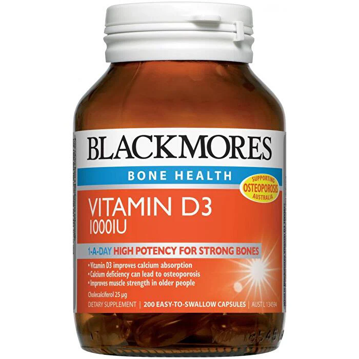 Blackmores Vitamin D3 Cap 1,000iu Blackmores