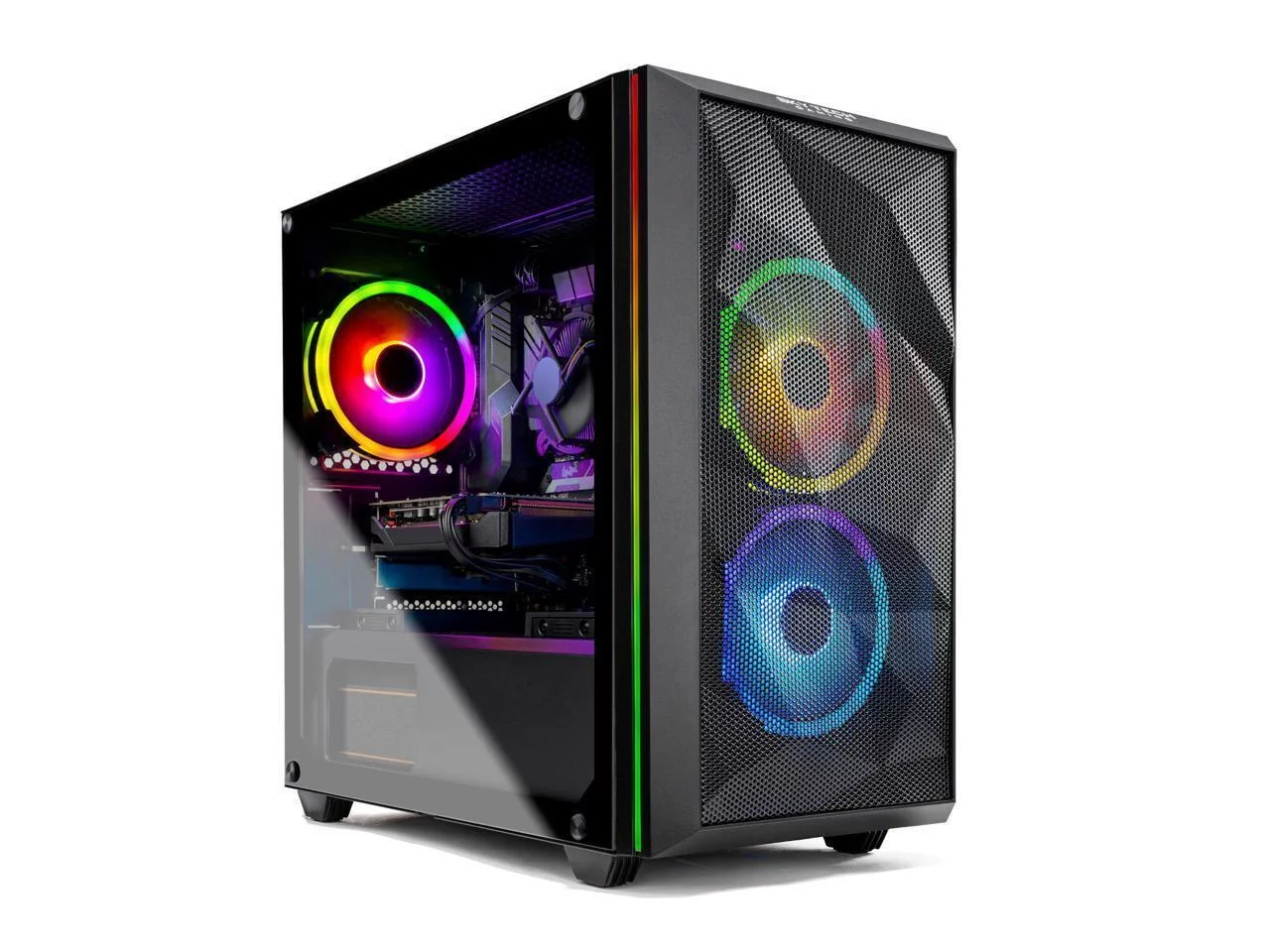 Skytech Chronos Mini Gaming PC Desktop &ndash; Intel Core i3 10100F 3.6 GHz, GTX 1650, 500GB SSD, 16G DDR4 3200, 600W Gold PSU, AC Wi-Fi