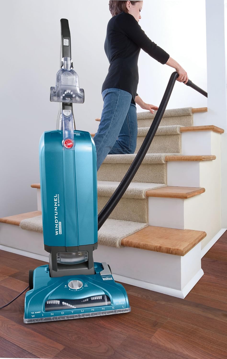 Hoover T-Series WindTunnel Bagged Corded Upright Vacuum UH30300, Blue
