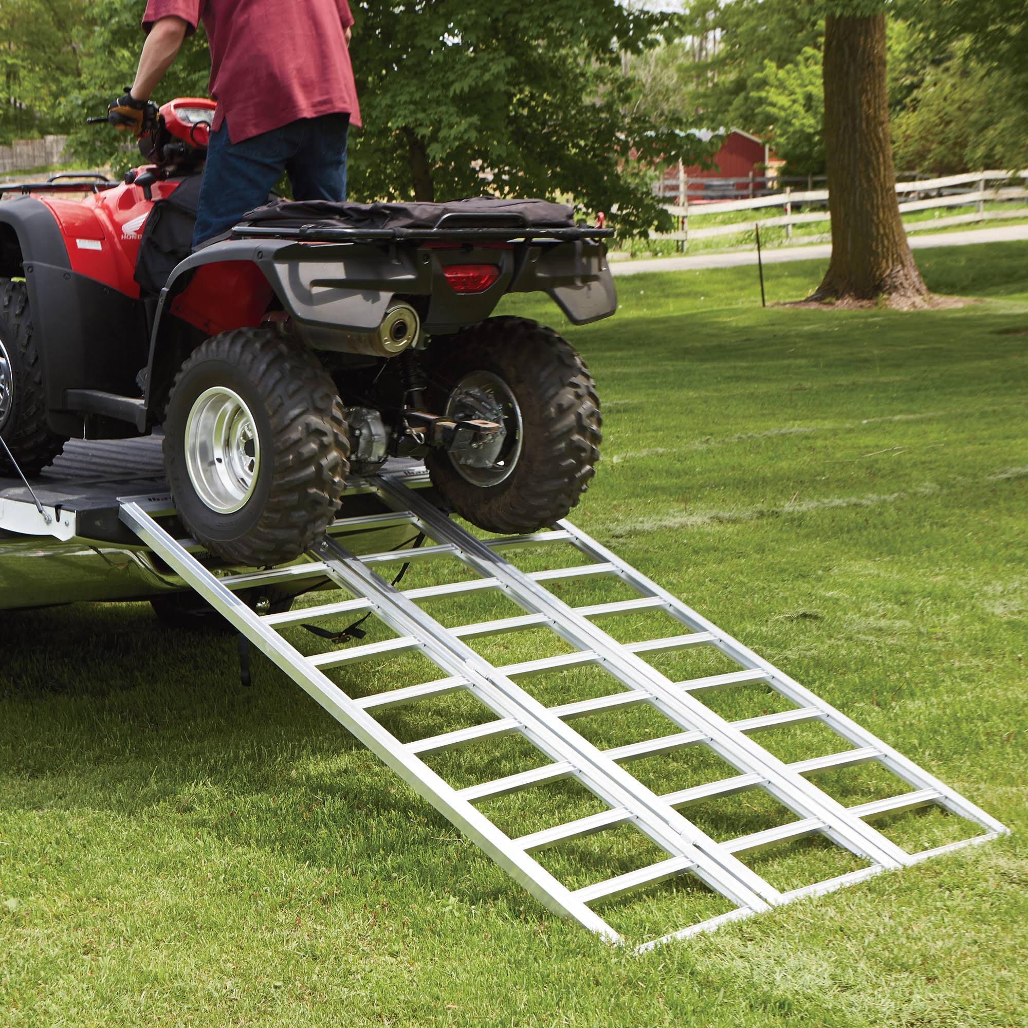 Ultra-Tow Tri-Fold Aluminum Loading Ramp - 1500-Lb. Capacity, 7ft. L