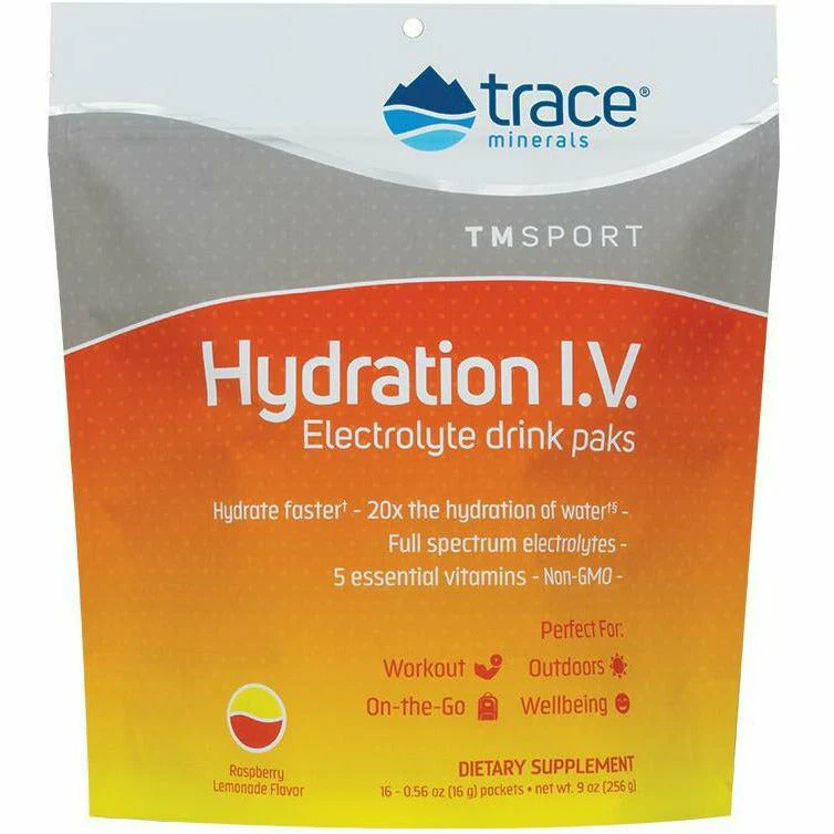 Hydration I.V. Elect Drink 16 pckts by Trace Minerals Research - Kansas Nuitrition - HNZSDS
