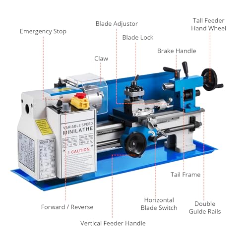 Metal-Lathe-Machine Threading Turning Drilling