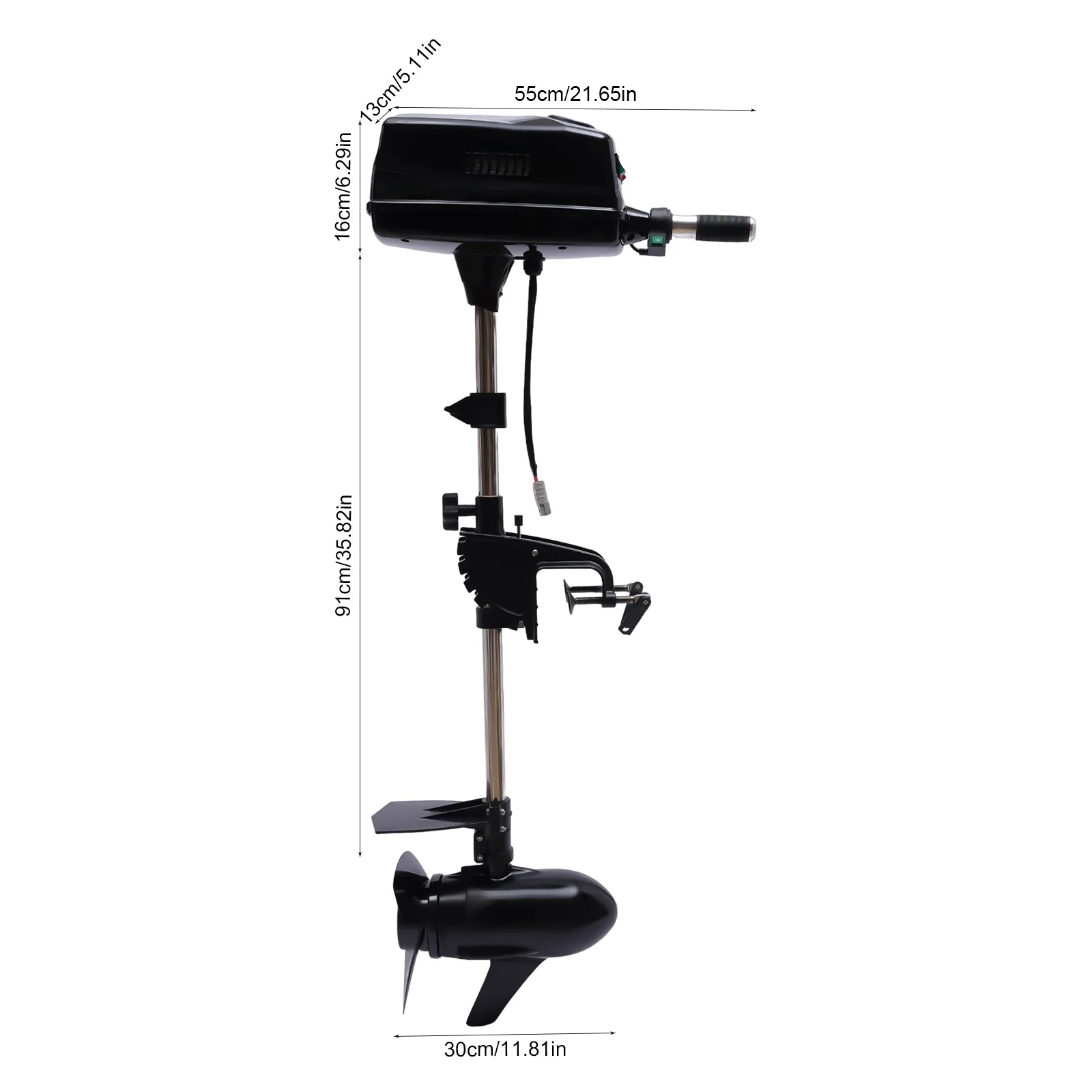 Oukaning 2.2KW Electric Boat Parts Kayaks Outboard Motor Boat Engine Boat Propeller (8HP 48V )