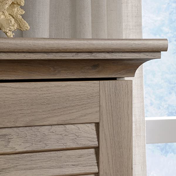Sauder Harbor View Storage Cabinet, Antiqued Paint finish