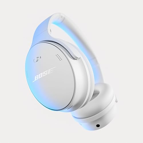 Bose QuietComfort Bluetooth Headphones, Wireless Headphones with Active Over Ear Noise Cancelling and Mic, Deep Bass, Up to 24 Hours of Playtime
