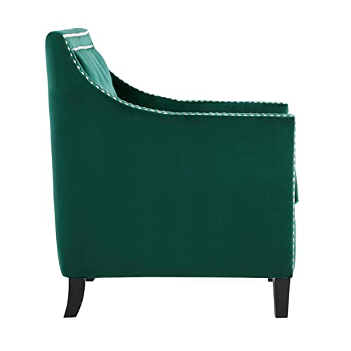 Lexicon Armadale Velvet Accent Chair, Navy