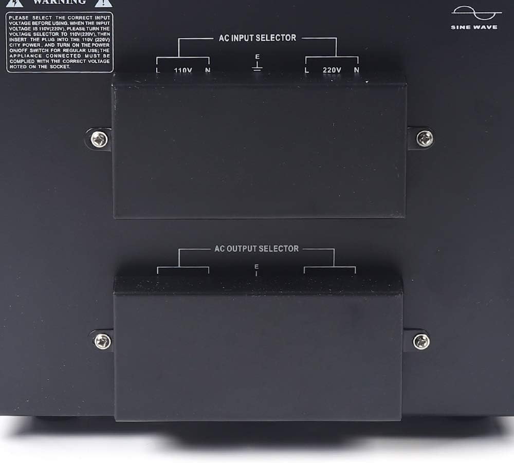 10000W Voltage Converter Transformer Step Up/Down 110V/220V Heavy Duty Voltage Converter USB Transformer Power Converter with 2 US Outlets