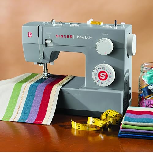 SINGER Heavy Duty 4432 High Speed Black Sewing Machine with Accessory Kit | Strong Motor with Enhanced Piercing Power, 110 Stitch Applications