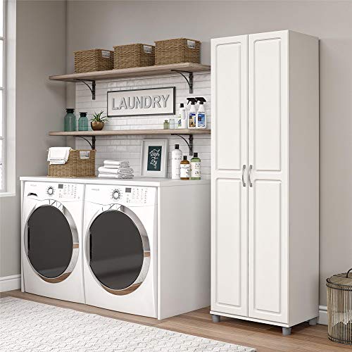 SystemBuild Evolution Kendall 24" Engineered Wood Utility Storage Cabinet Black