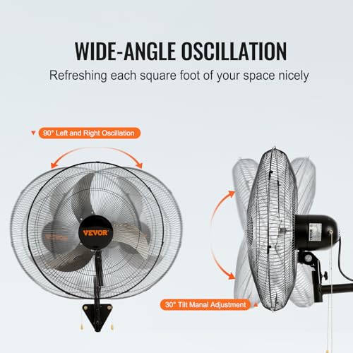 VEVOR Industrial Wall Mount Fan
