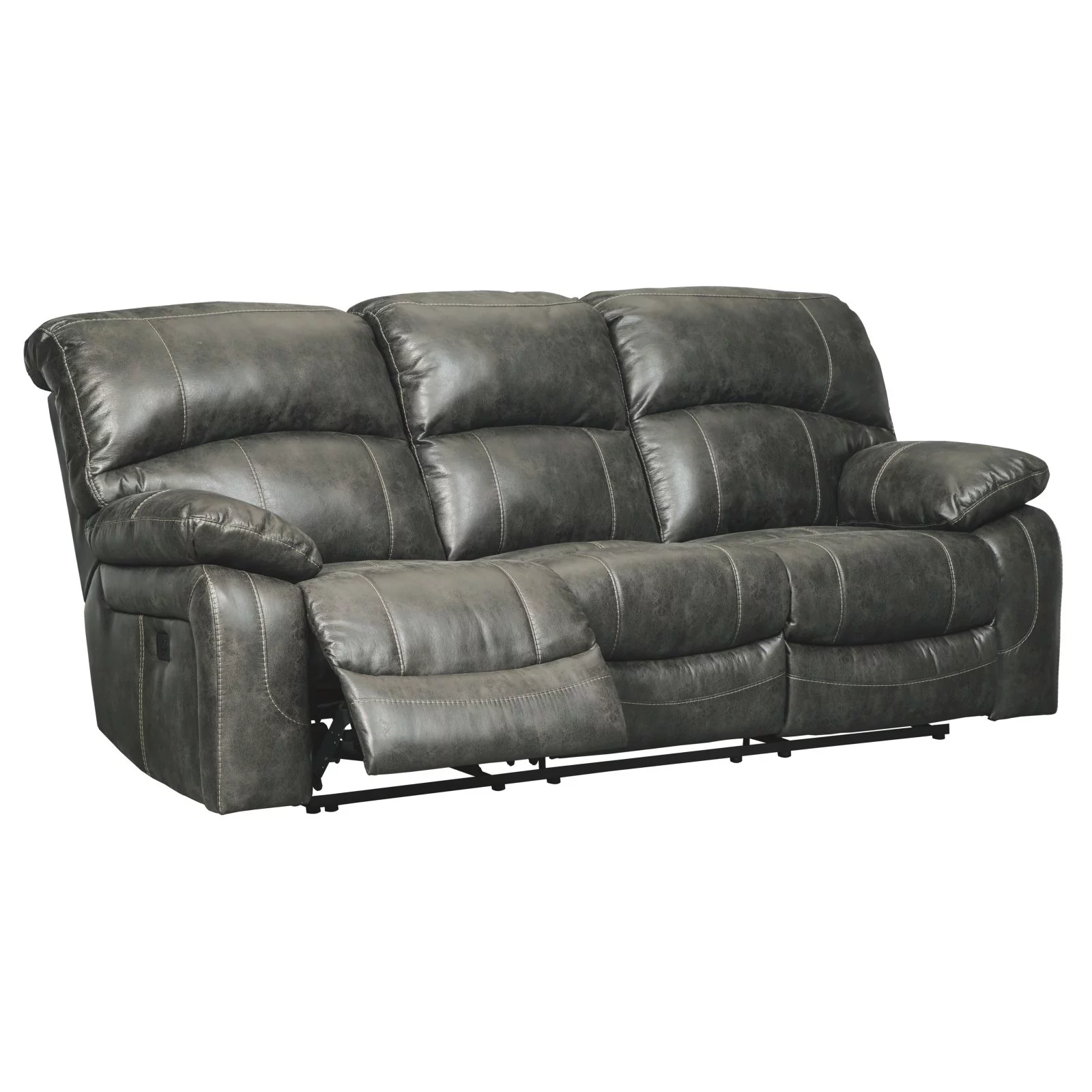 Signature Design by Ashley Dunwell Power Reclining Sofa in Steel