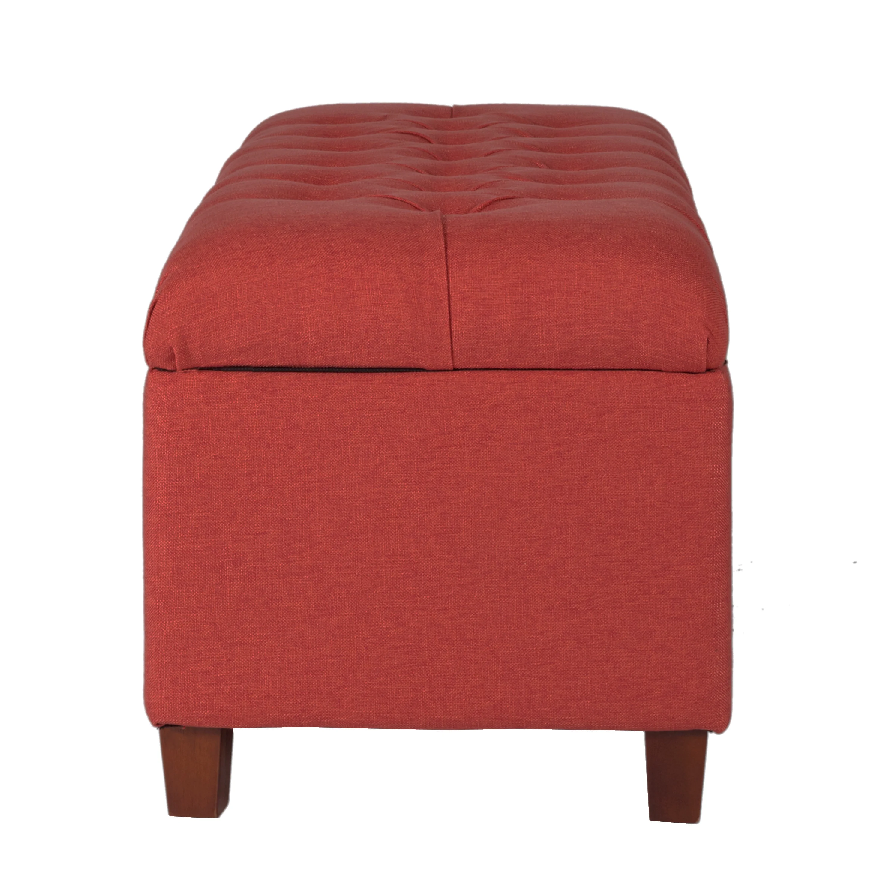 HomePop Ainsley Button Tufted Storage Bench, Multiple Colors