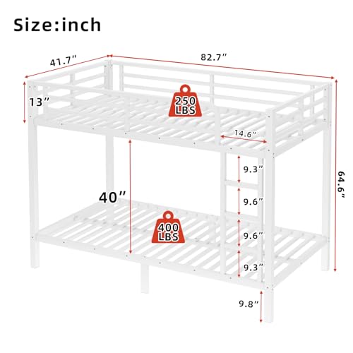 Twin XL Over Twin XL Bunk Bed