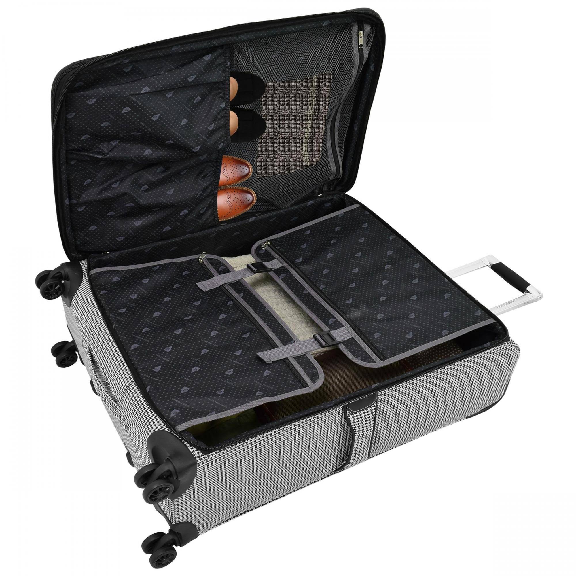 London Fog Cambridge II 29x22 Expandable Spinner (Olive Houndstooth)