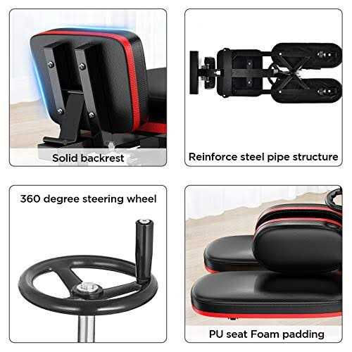 BotaBay Pro Leg Stretcher 330LBS Leg Stretch Machine Heavy Duty Steel Frame Leg Stretcher Machine Training Fitness Equipment Leg Stretcher for Home