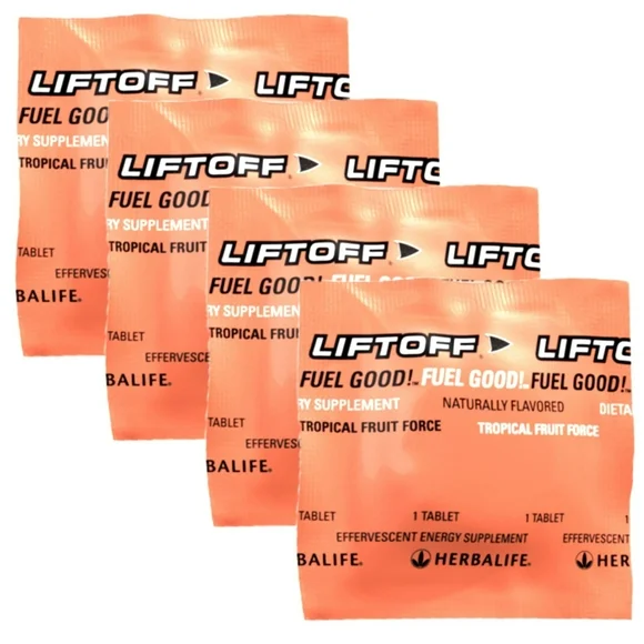 Herba life. LIFTOFF TROPICAL FRUIT FORCE Flavor Naturally Flavored Individually Wrapped 33 Tablets - Kansas Nuitrition - HNZSDS